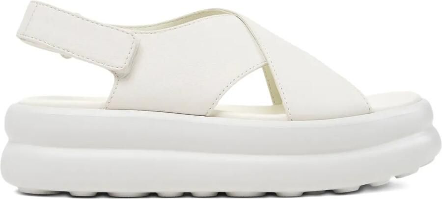 Camper Pelotas Flota leren sandalen met gekruiste bandjes Wit