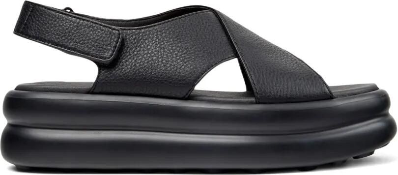Camper Pelotas Flota Up leren sandalen Zwart