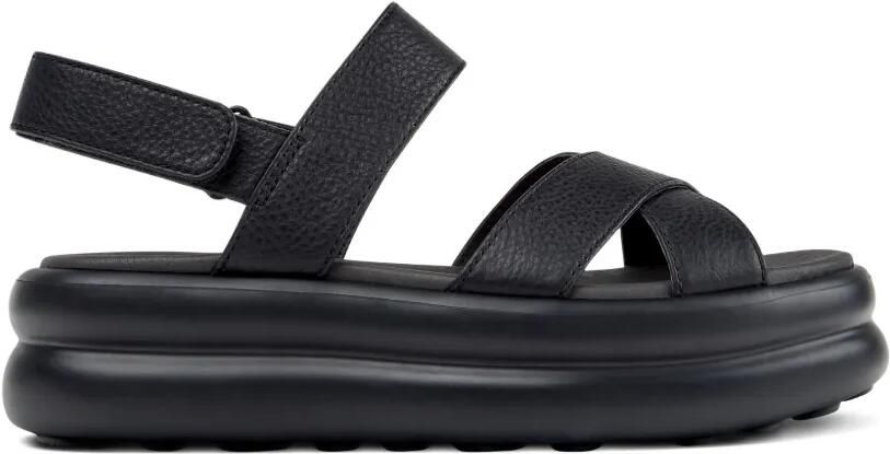 Camper Pelotas Flota Up leren sandalen Zwart