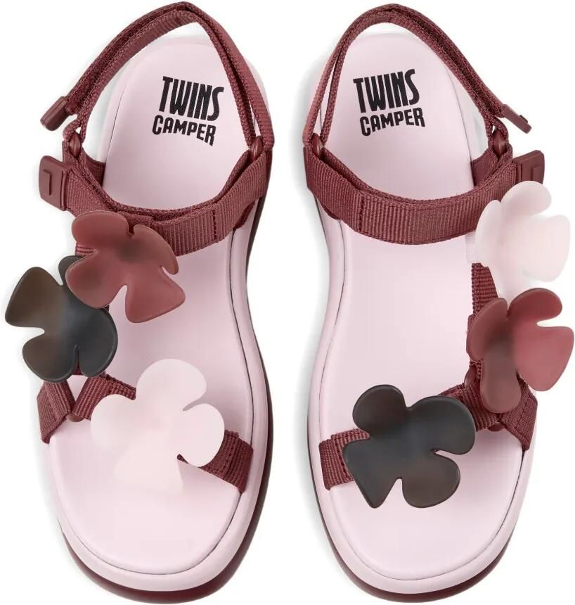 Camper Pelotas Flota Up sandalen met bloemapplicatie Rood - Foto 2