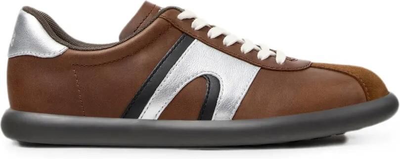 Camper Pelotas Soller leren sneakers met vlakken Bruin