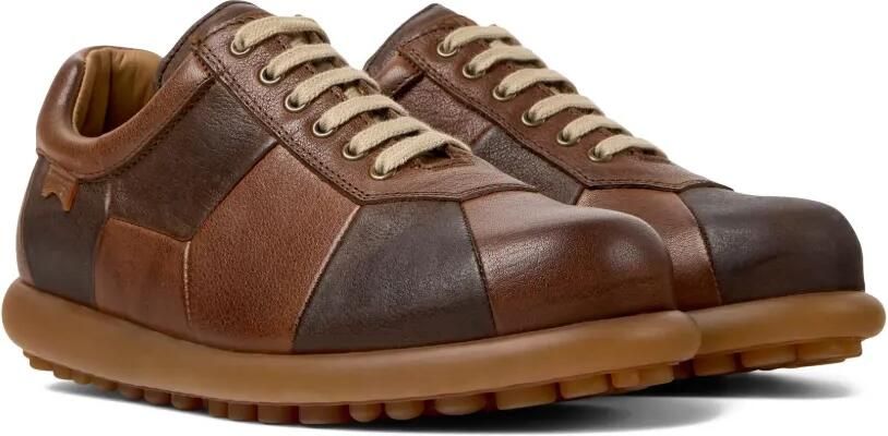 Camper Pelotas Twins leren sneakers met vlakken Bruin