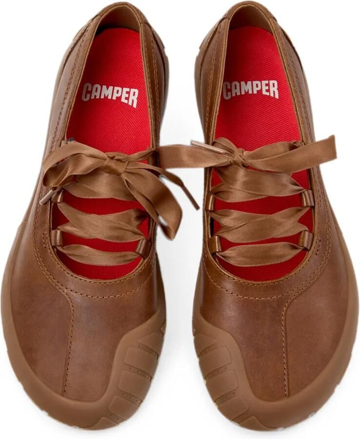 Camper Peu Path+ ballerina's met veters Bruin - Foto 2