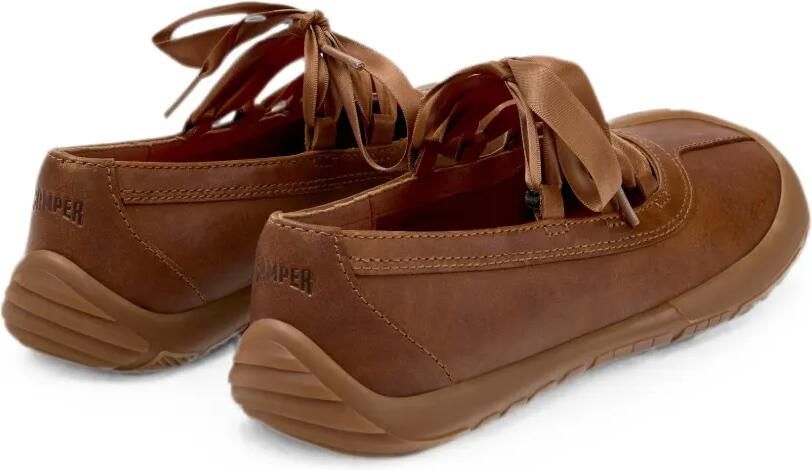 Camper Peu Path+ ballerina's met veters Bruin - Foto 3