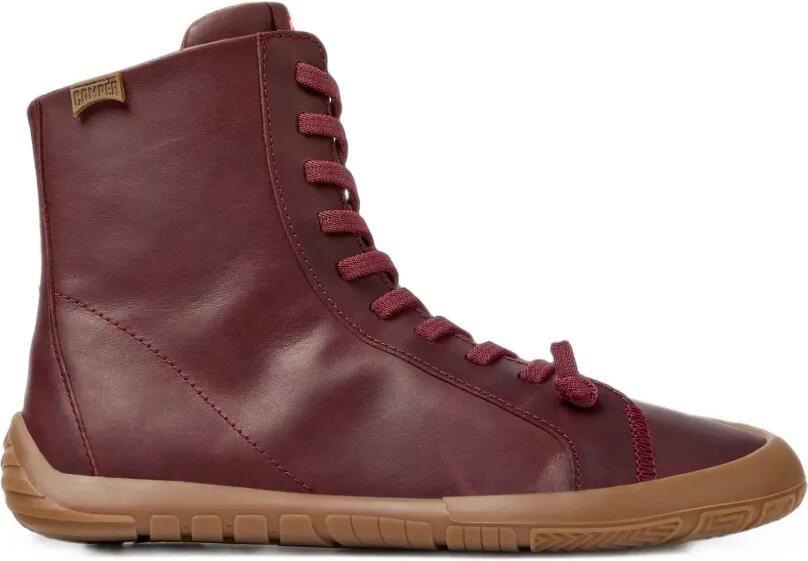 Camper Peu Path+ enkellaarzen met veters Rood