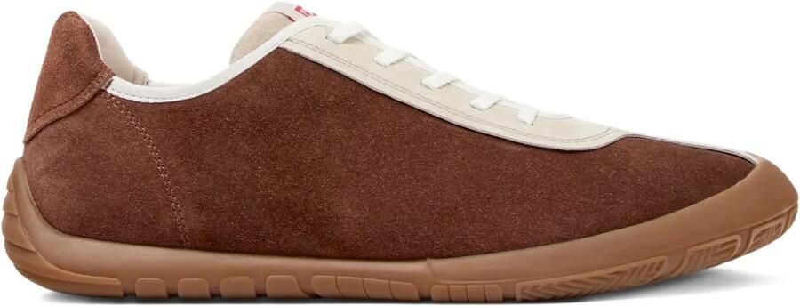 Camper Peu Path sneakers met suède vlak Bruin