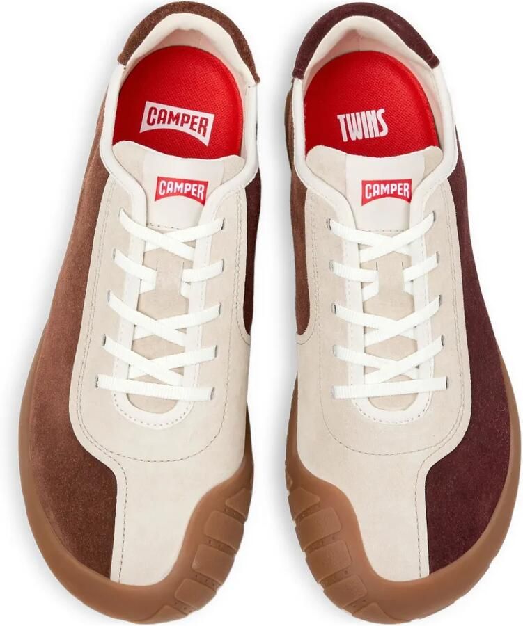 Camper Peu Path sneakers met suède vlak Bruin - Foto 2