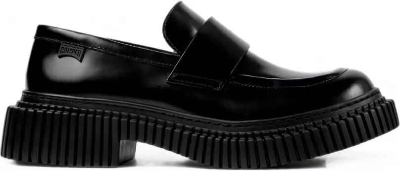 Camper Pix Berlin leren loafers Zwart