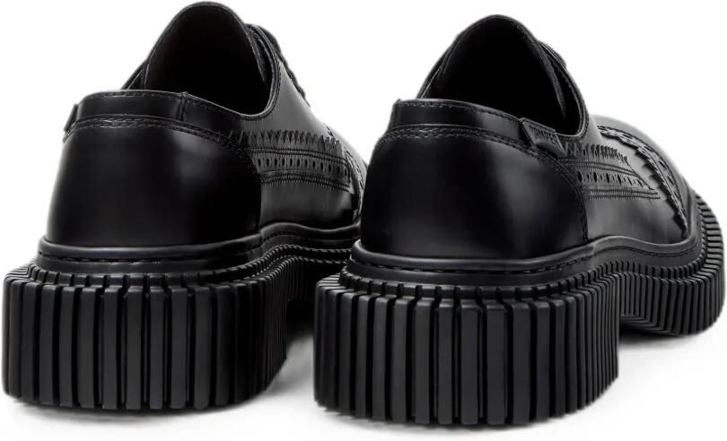 Camper Pix leren loafers met brogue-detail Zwart - Foto 3