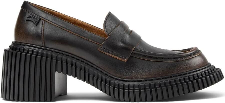 Camper Pix London leren penny loafers Bruin