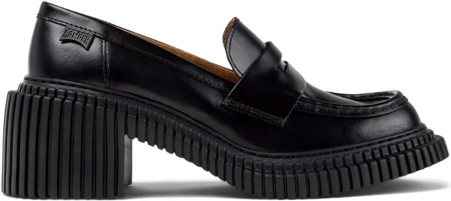 Camper Pix London penny leren loafers Zwart