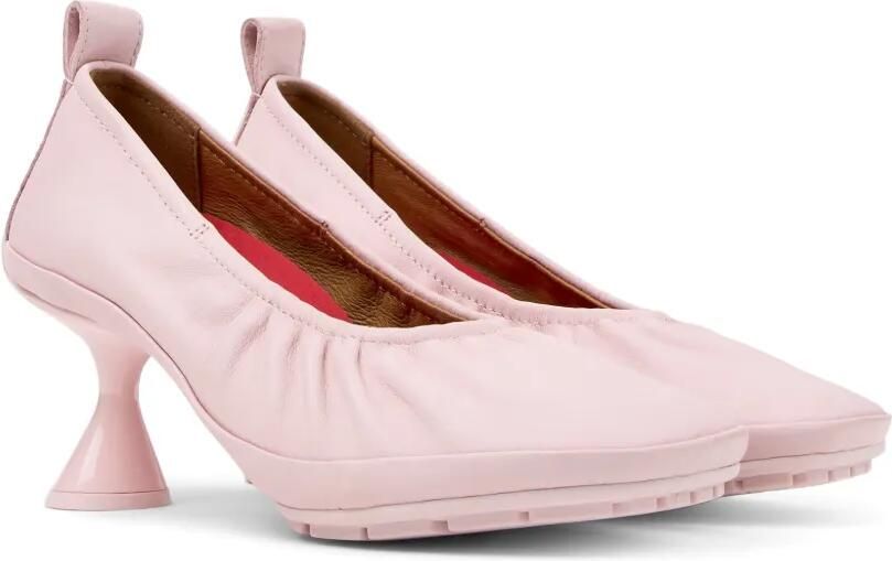 Camper Right Left leren pumps met sculpturale hak Roze - Foto 4