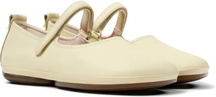 Camper Right Nina ballerina's met klittenband Beige - Foto 4