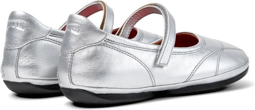Camper Right Nina ballerina's met klittenband Zilver - Foto 3