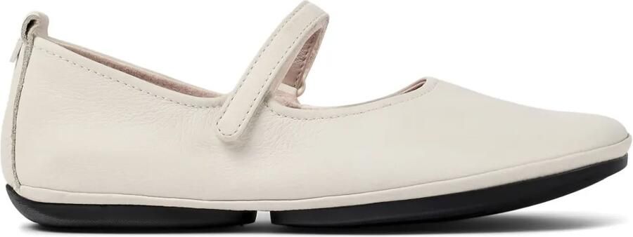 Camper Right Nina leren ballerina's Beige