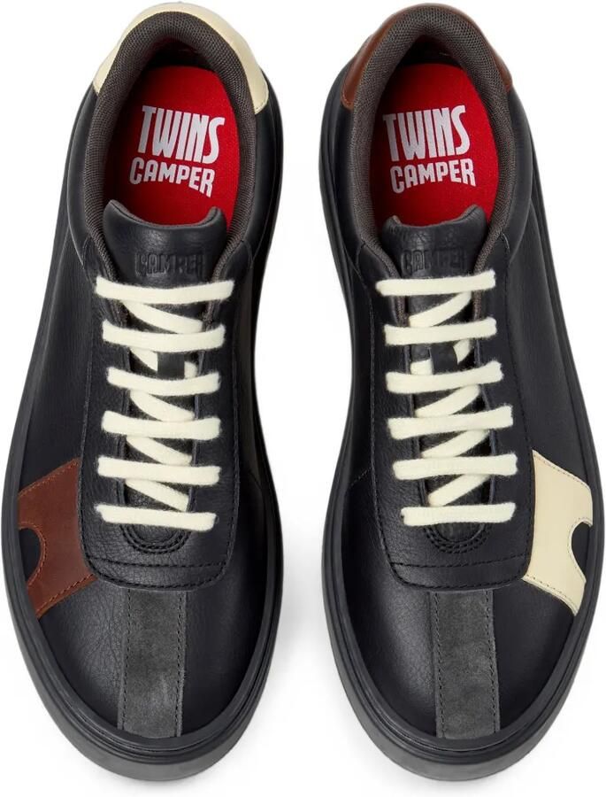 Camper Runner Twentyfive Twins leren sneakers Zwart - Foto 2