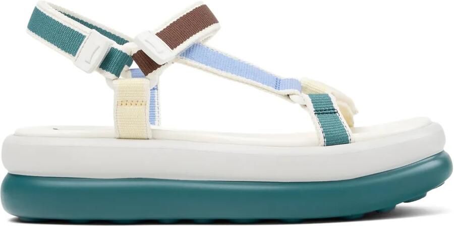 Camper Sandalen met plateauzool Groen