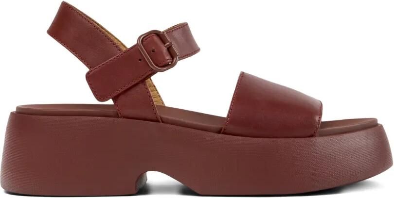 Camper Tasha leren sandalen Rood