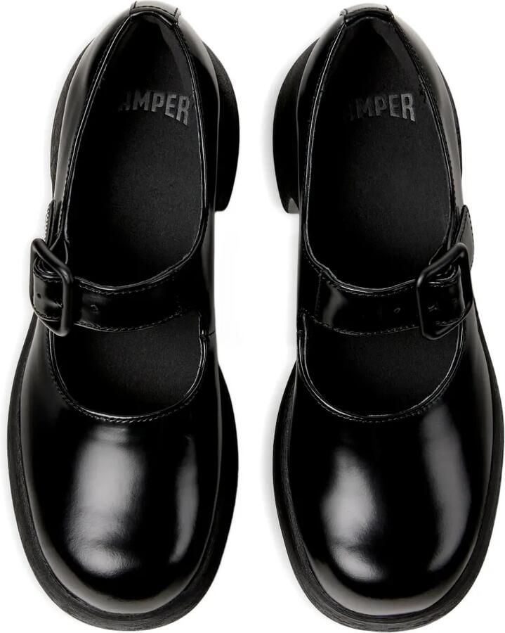 Camper Thelma II pumps met plateauzool en gesp Zwart - Foto 3