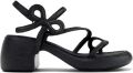 Camper Thelma Twins leren sandalen met strikdetail Zwart - Zwart