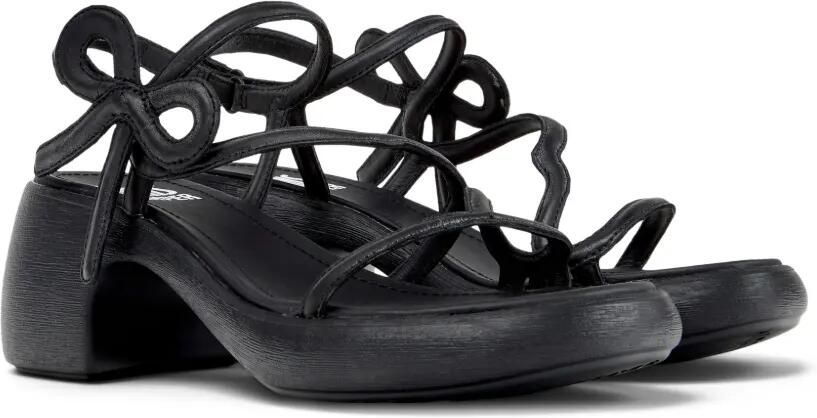 Camper Thelma Twins leren sandalen met strikdetail Zwart - Foto 5