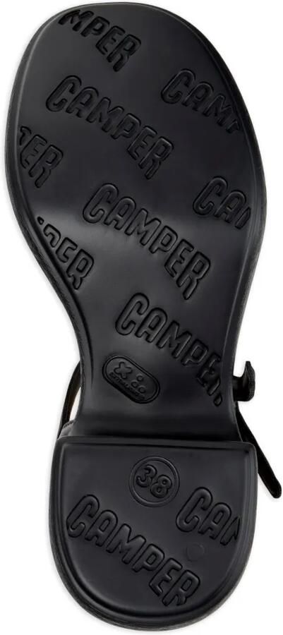 Camper Thelma Twins leren sandalen met strikdetail Zwart - Foto 4