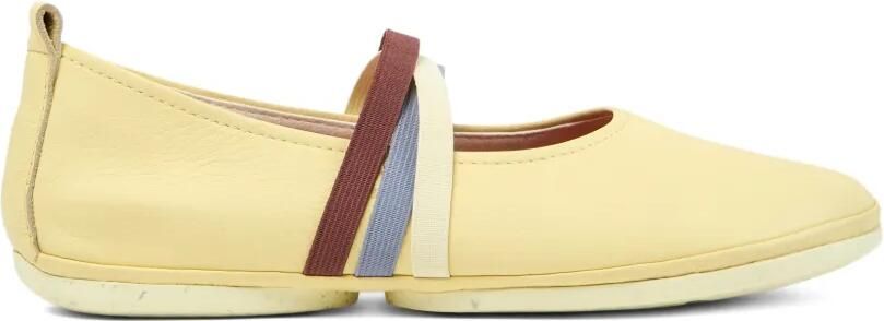Camper Twins ballerina's met elastische band Geel