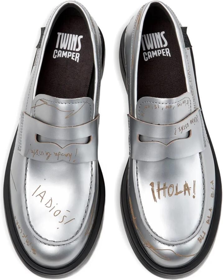 Camper Twins Dean loafers Zilver - Foto 4