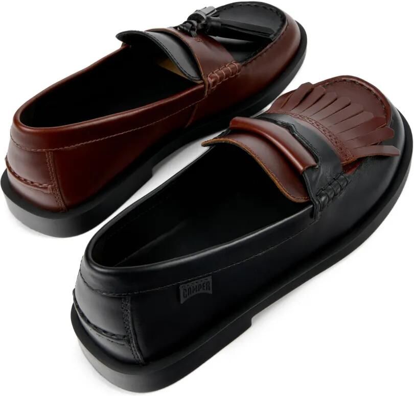 Camper Twins Don leren loafers Zwart - Foto 2