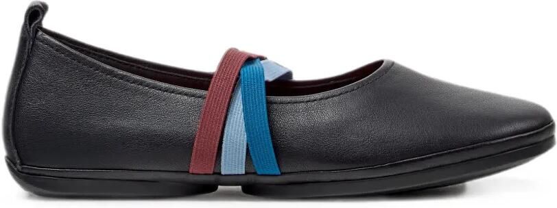 Camper Twins leren ballerina's Zwart