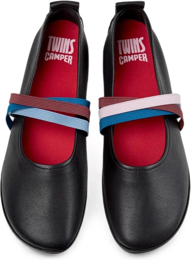 Camper Twins leren ballerina's Zwart - Foto 2