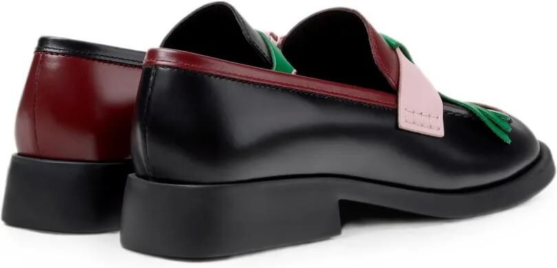 Camper Twins leren loafers met franje Zwart - Foto 4