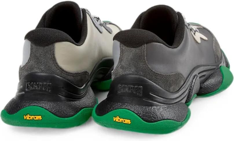 Camper Twins leren low-top sneakers met vlakken Grijs - Foto 3