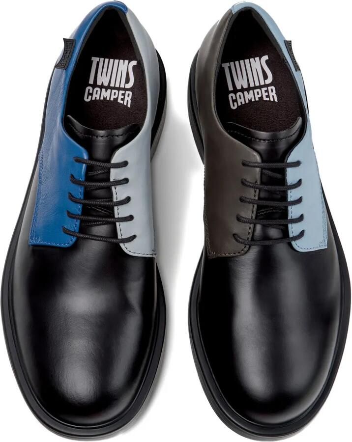 Camper Twins leren veterschoenen Zwart - Foto 2