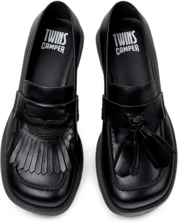 Camper Twins loafers met franje en kwastje Zwart - Foto 2
