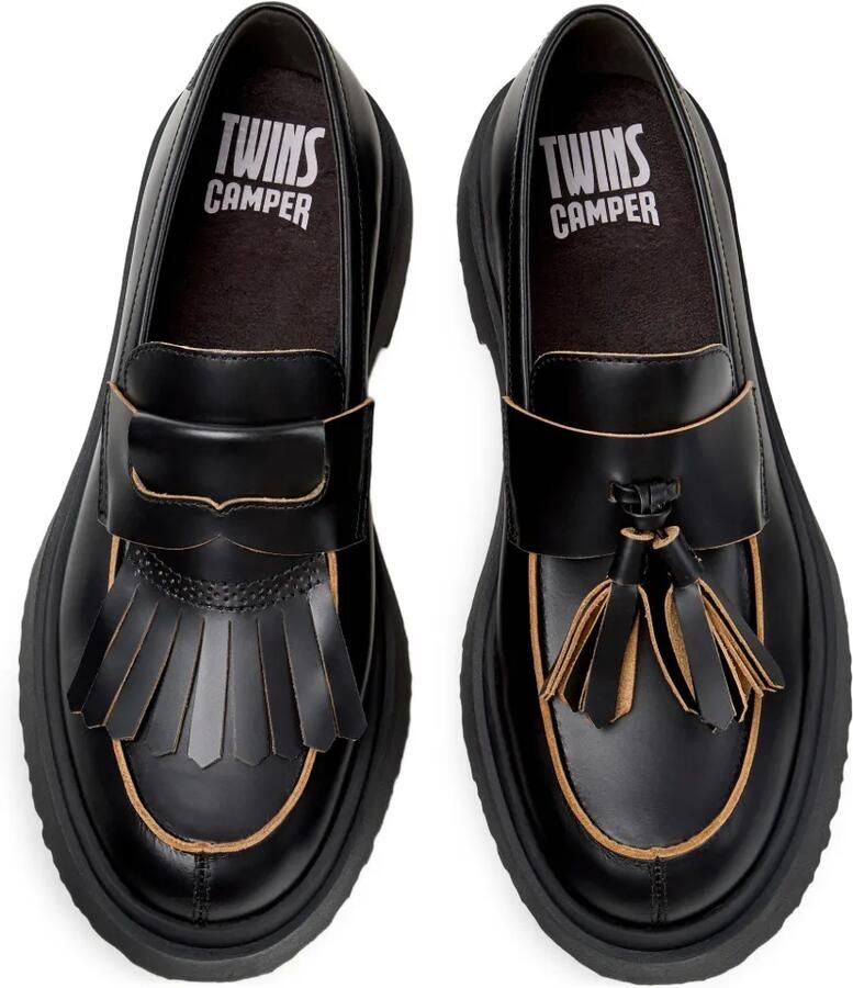 Camper Twins Walden loafers met kwastje Zwart - Foto 2
