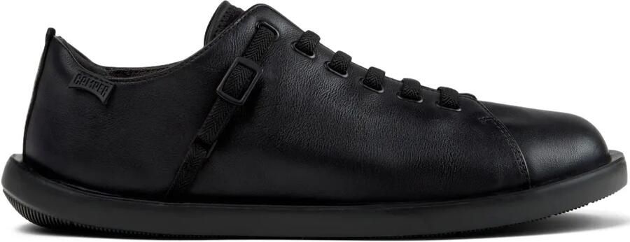 Camper Wagon leren loafers met veters Zwart