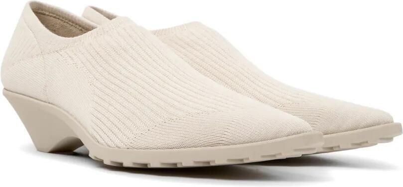 Camper x Issey Miyake Anna geribbelde loafers met puntige neus Beige - Foto 4
