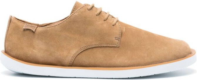 Camper Wagon leren Derby schoenen Bruin