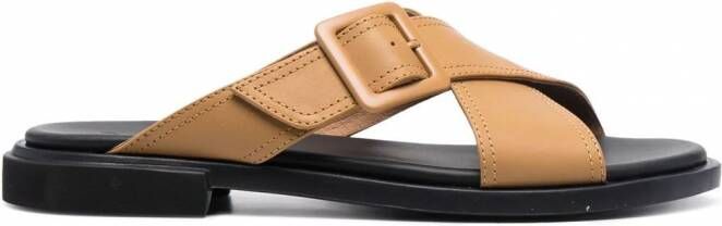 Camper Edy leren sandalen Bruin