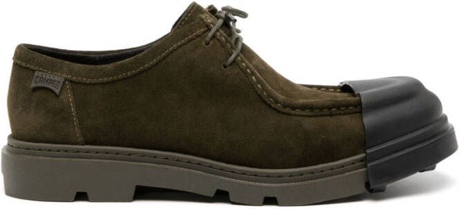 Camper Junction leren derby schoenen Groen