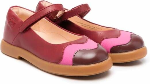 Camper Kids Ballerina's met colourblocking Rood