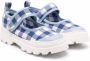 Camper Kids Ballerina's met gingham ruit Blauw - Thumbnail 1