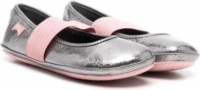 Camper Kids Ballerina's met metallic-effect Zilver