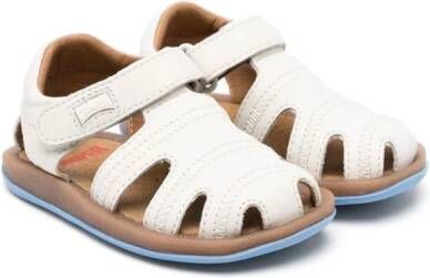 Camper Kids Bicho cut-out leather sandals Wit