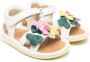 Camper Kids Bicho sandalen met bloe -applicatie Wit - Thumbnail 1