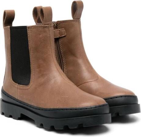 Camper Kids Brutus leren laarzen Bruin