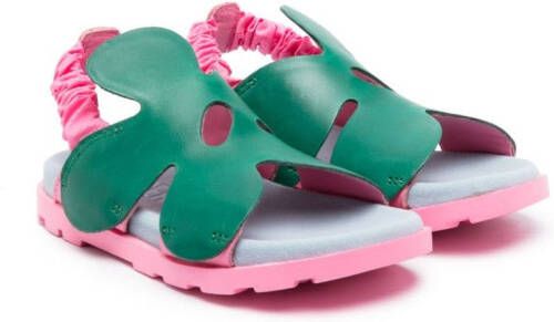 Camper Kids Brutus leren sandalen Groen