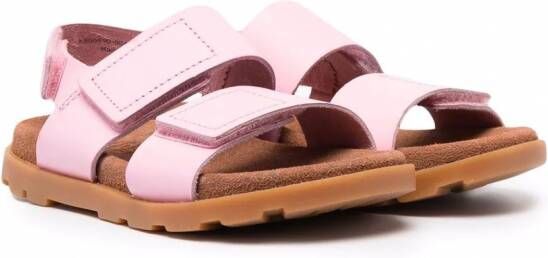 Camper Kids Brutus leren sandalen met klittenband Roze