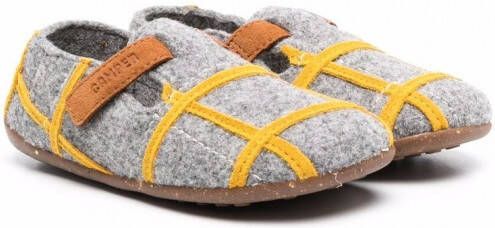 Camper Kids Geruite slippers Grijs